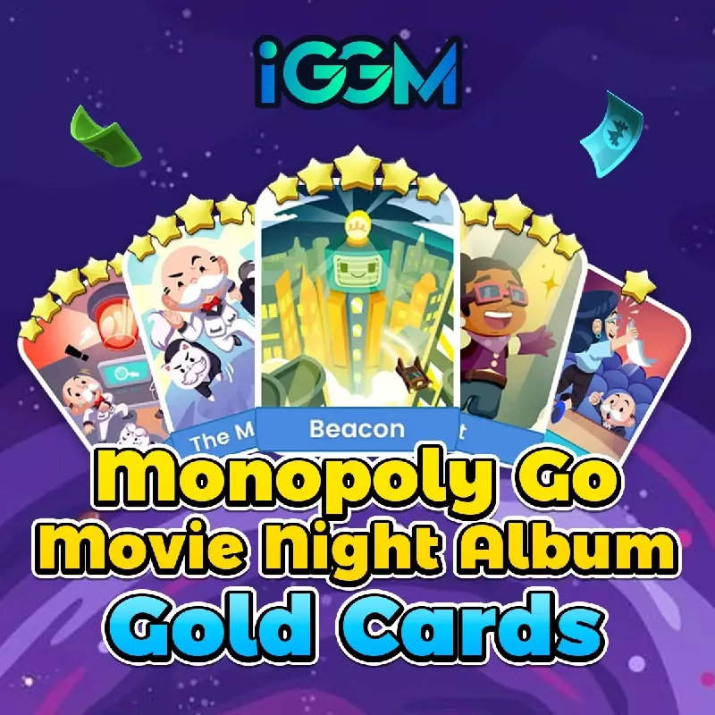 iGMeet Monopoly GO Movie Night Album Cards