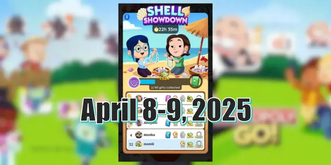 Monopoly Go Shell Showdown Tournament April 8-9, 2025: How Many Tokens Rewards Are There?