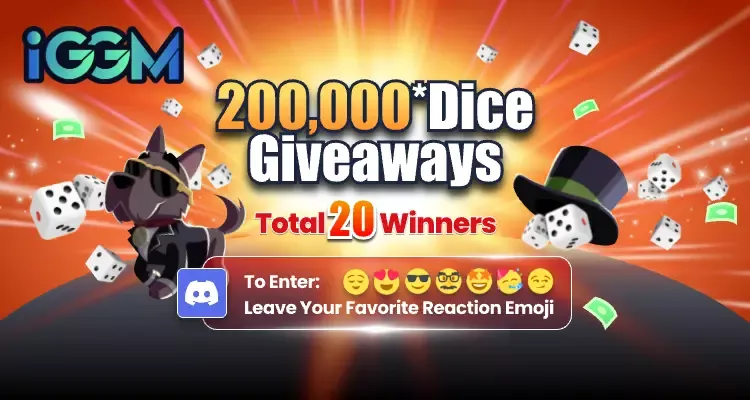 200,000 Monopoly Go Dice Giveaways In iGMeet Discord