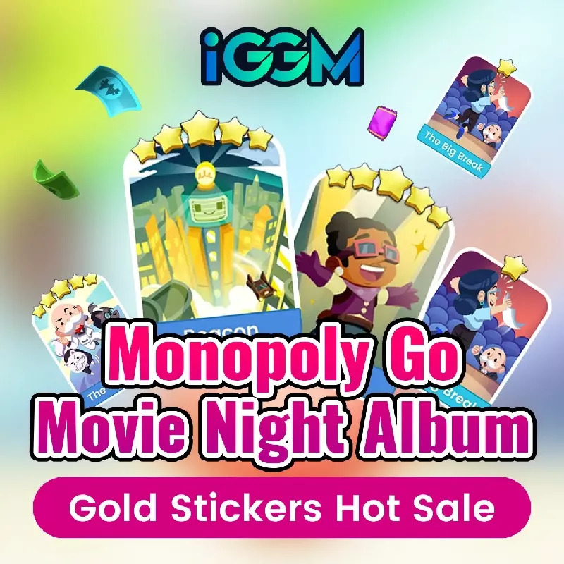 iGMeet Monopoly GO Movie Night Album Cards