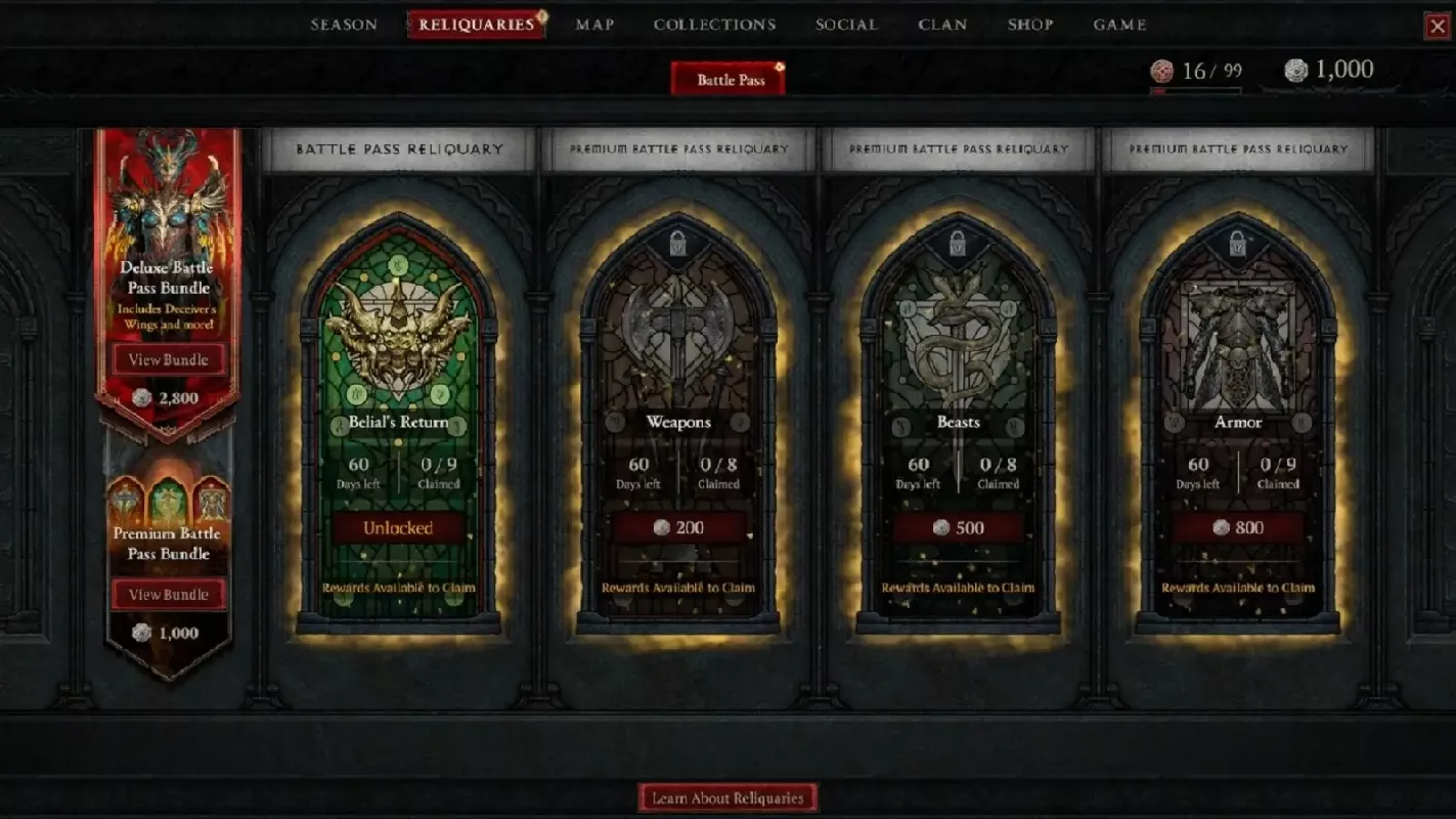 Diablo 4 Reliquary