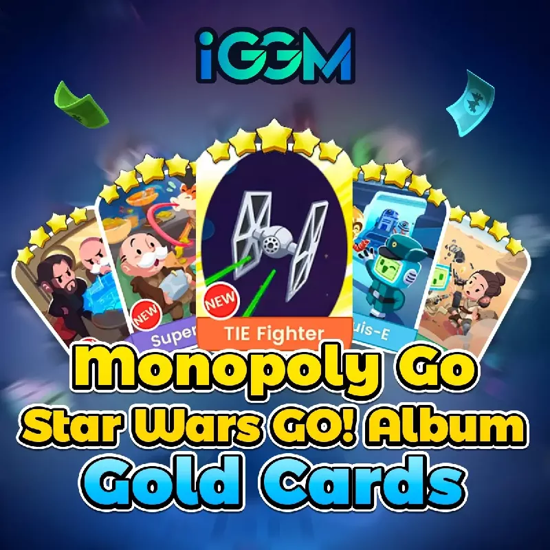 Buy Monopoly Go Gold Cards From iGMeet.com During Star Wars Go Album