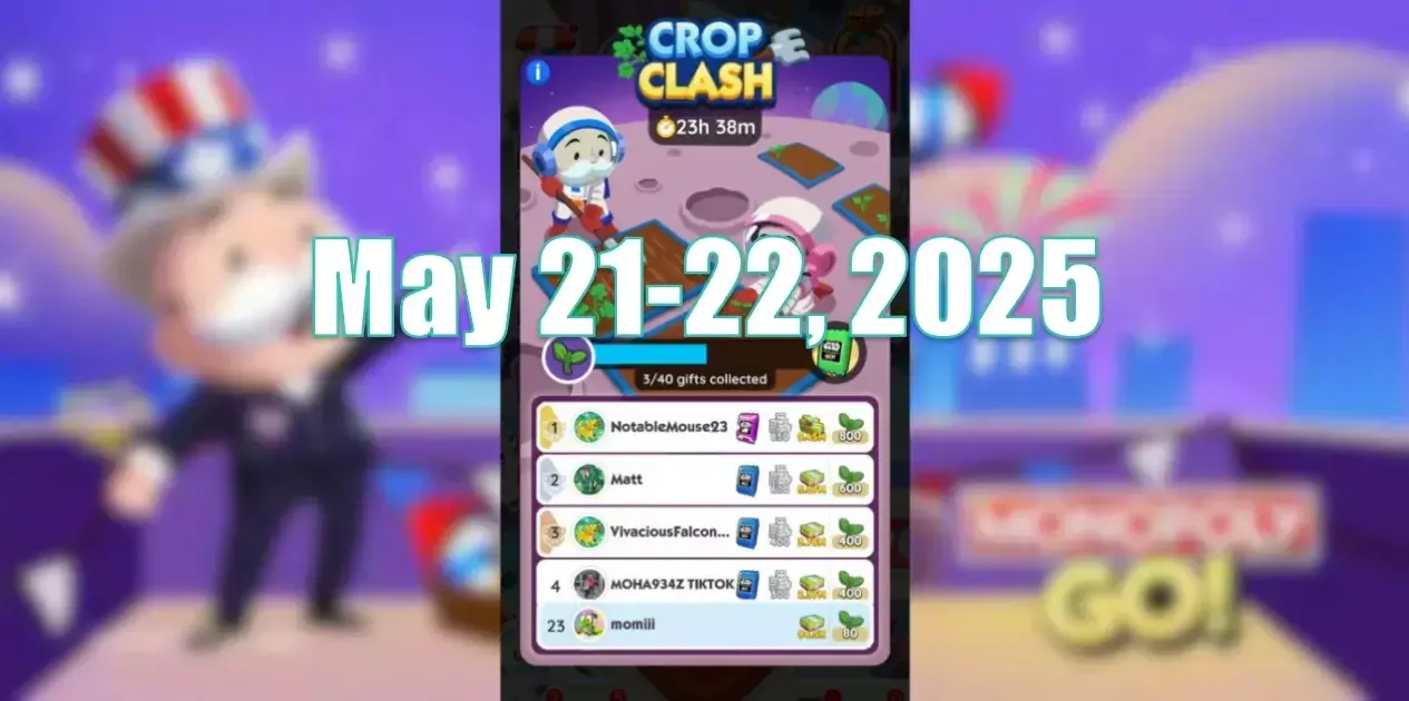Monopoly Go May 21-22, 2025 Crop Clash: Is It Worth Spending Time Collecting Peg-E Event Tokens At This Event? Monopoly Go May 21-22, 2025 Crop Clash: Is It Worth Spending Time Collecting Peg-E Event Tokens At This Event?
