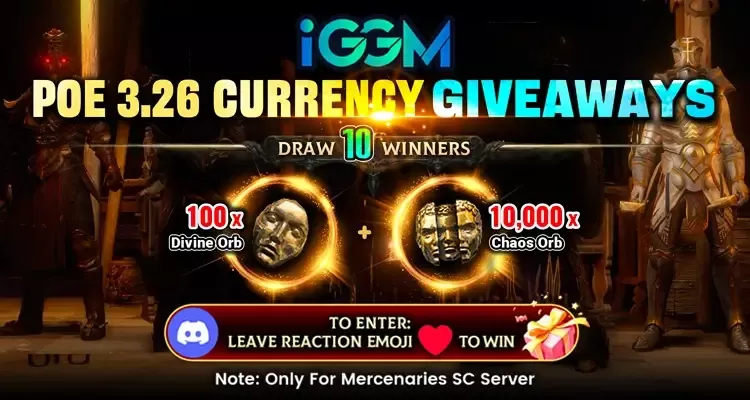 POE 3.26 Mercenaries of Trarthus Currency Giveaways At iGMeet Discord