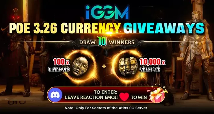 POE 3.26 Currency Free Giveaways At iGMeet Discord During Mercenaries Of Trarthus League