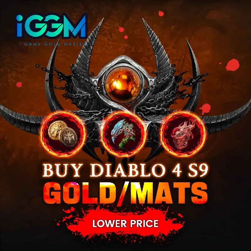 Buy Diablo 4 Season 9 Gold And Mats With Lower Price From iGMeet.com