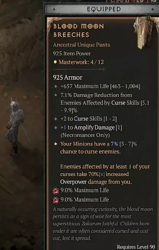 Diablo 4 Blood Moon Breeches
