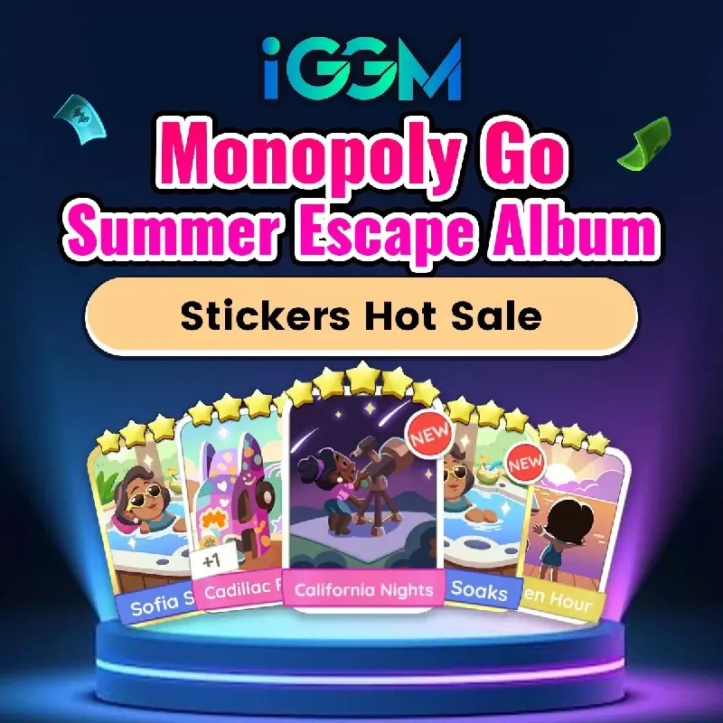 Monopoly Go Summer Escape Album Stickers Hot Sale At iGMeet.com