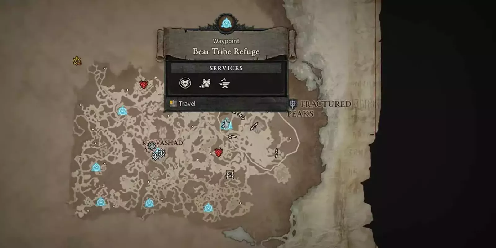 Diablo 4 Bear Tribe Refuge Waypoint