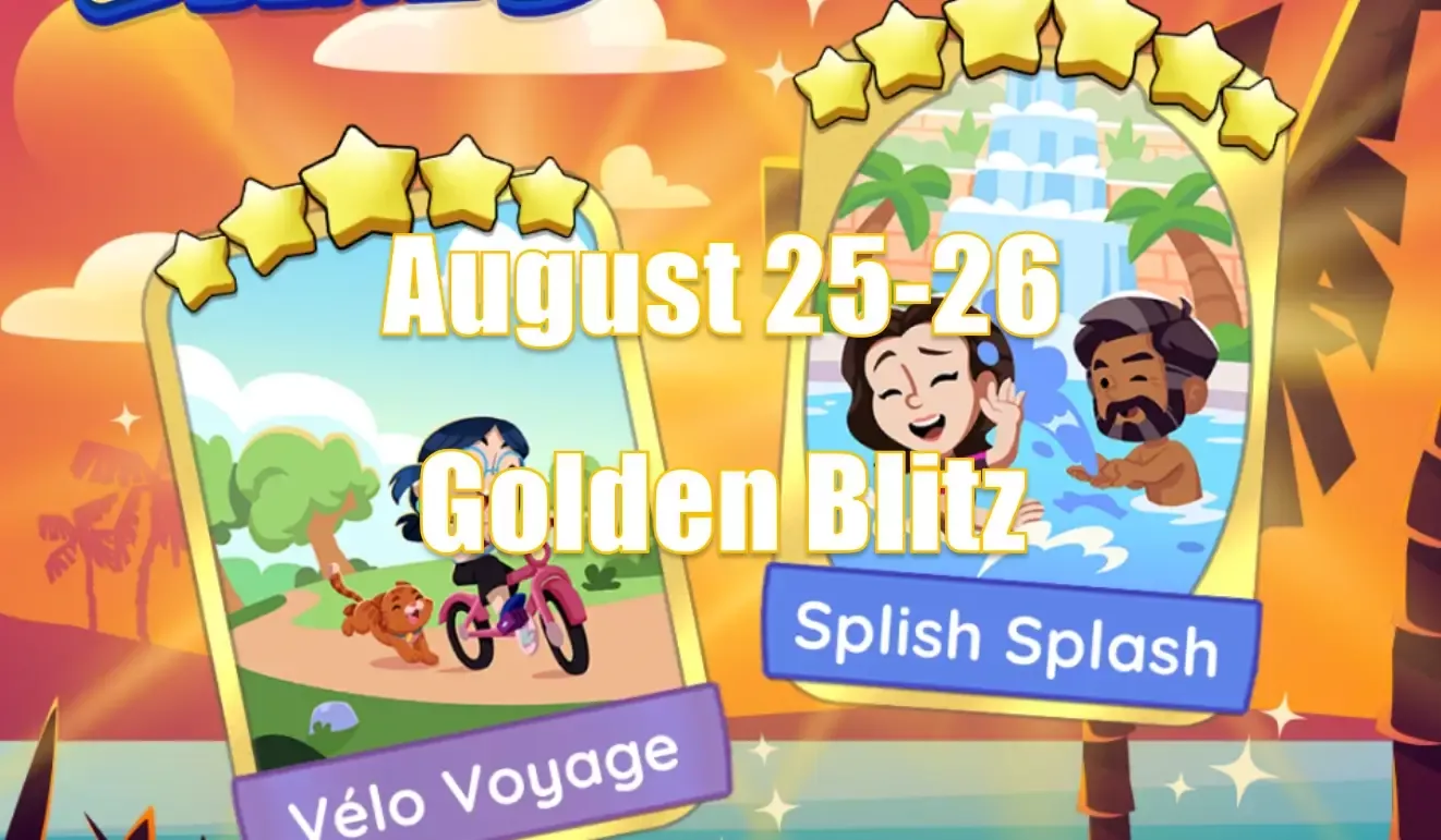 Monopoly Go August 25-26 Golden Blitz Schedule And Swappable Gold Cards Monopoly Go August 25-26 Golden Blitz Schedule And Swappable Gold Cards