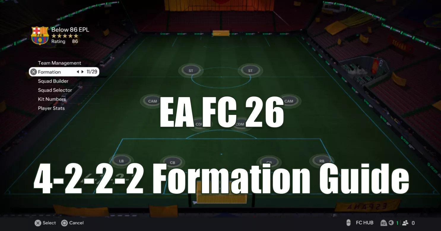 EA FC 26 (4-2-2-2 Formation Guide) | Tactics, Instructions & Best Settings EA FC 26 (4-2-2-2 Formation Guide) | Tactics, Instructions & Best Settings