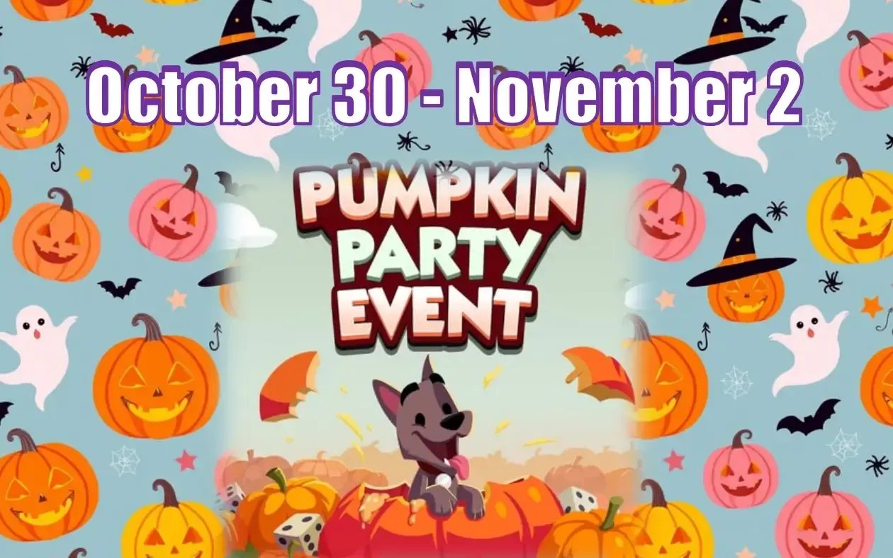 Monopoly Go October 30 - November 2 Schedule Pumpkin Party | More Time To Earn Rewards!