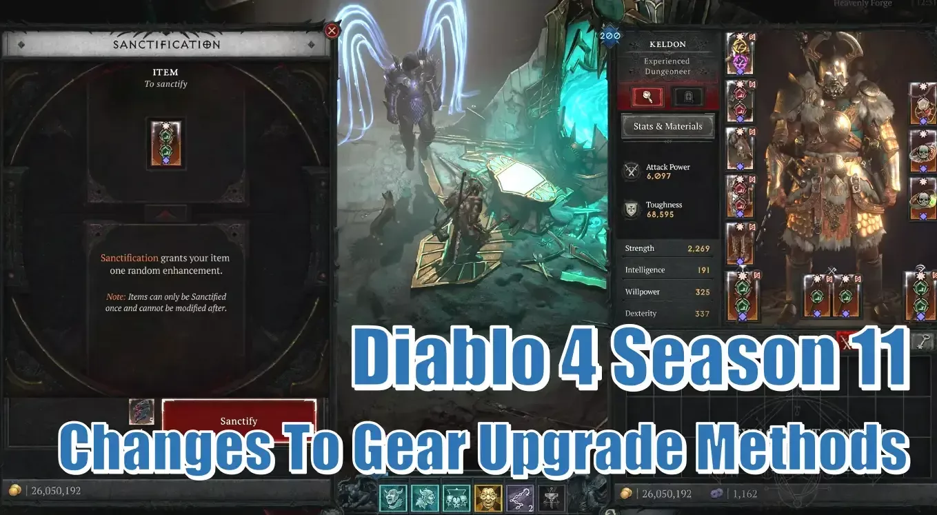 Diablo 4 Season 11 Gear Upgrade Changes | Masterworking, Tempering & Sanctification Explained And Reviewed Diablo 4 Season 11 Gear Upgrade Changes | Masterworking, Tempering & Sanctification Explained And Reviewed