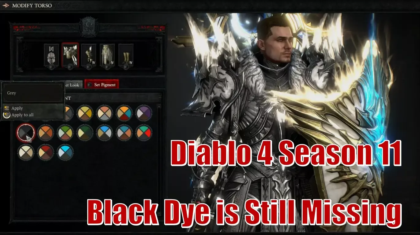 Diablo 4 Season 11 Still No Black Dye | Why Transmog System is Failing Fans? Diablo 4 Season 11 Still No Black Dye | Why Transmog System is Failing Fans?