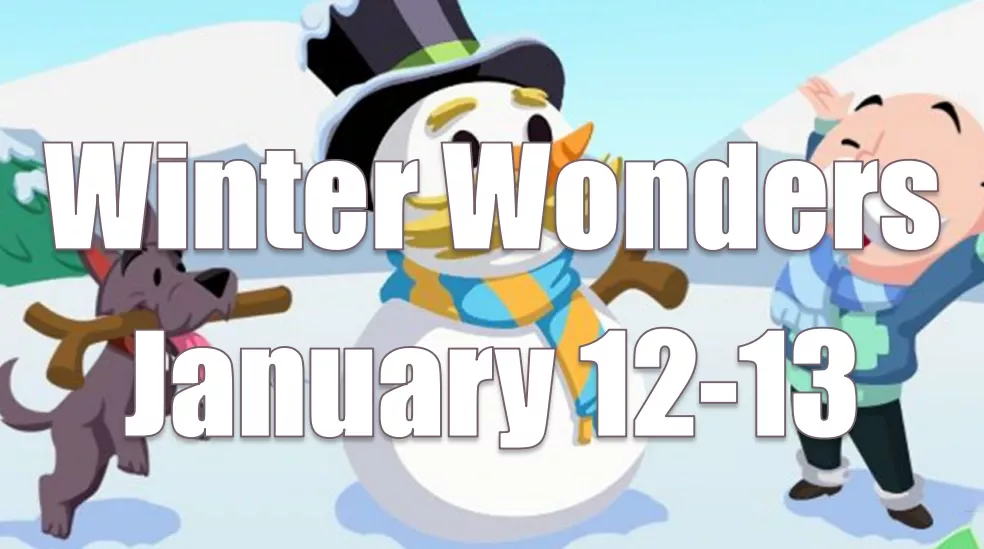 Monopoly Go January 12-13 Winter Wonders Event Schedule, Gameplay And Rewards Monopoly Go January 12-13 Winter Wonders Event Schedule, Gameplay And Rewards