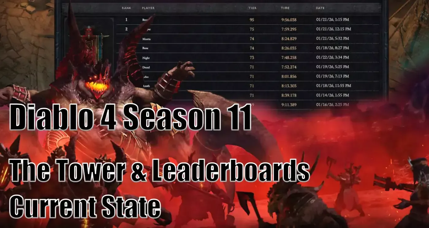 Diablo 4 Season 11 The Tower Leaderboards Ruined by Exploits & Secret Paladin Nerfs! | No Loot, No Interest Diablo 4 Season 11 The Tower Leaderboards Ruined by Exploits & Secret Paladin Nerfs! | No Loot, No Interest