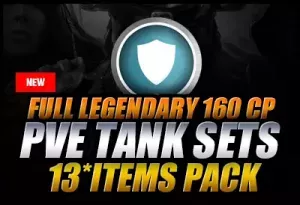 [NA]Full Legendary 160 CP PvE Tank Sets 13*items Pack