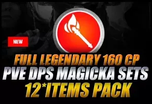 [NA]Full Legendary 160 CP PvE DPS Magicka Sets 12*items Pack