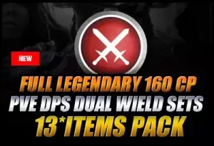 [NA]Full Legendary 160 CP PvE DPS Stamina Dual Wield Sets 13*items Pack