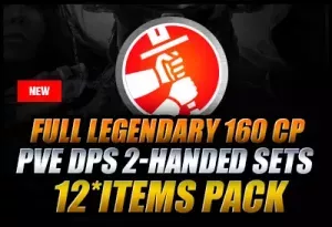 [NA]Full Legendary 160 CP PvE DPS Stamina 2-handed Sets 12*items Pack
