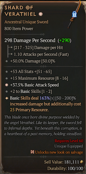 SHARD OF VERATHIEL#922338