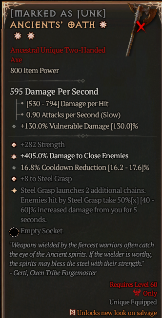 [MARKED AS IUNK] ANCIENTS'OATH#721383