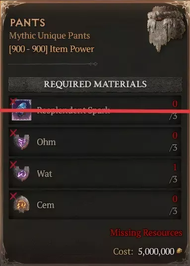 Pants [3 Ohm+3 Wat+3 Cem--No Spark]